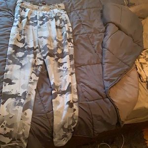 Men Nike blue camp pants
